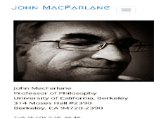 Tablet Screenshot of johnmacfarlane.net